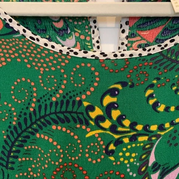 Women’s Green Maeve Long Sleeve Rayon Dress Sz 12 - Picture 5 of 7